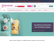 Tablet Screenshot of naaimachineshop.nl
